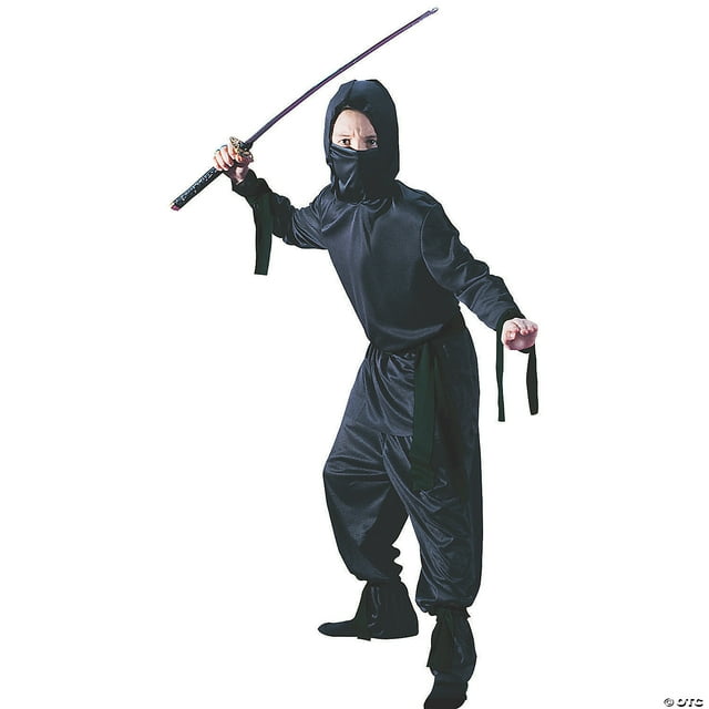 Fun World Ninja Boy's Halloween Fancy-Dress Costume for Child, Juniors ...