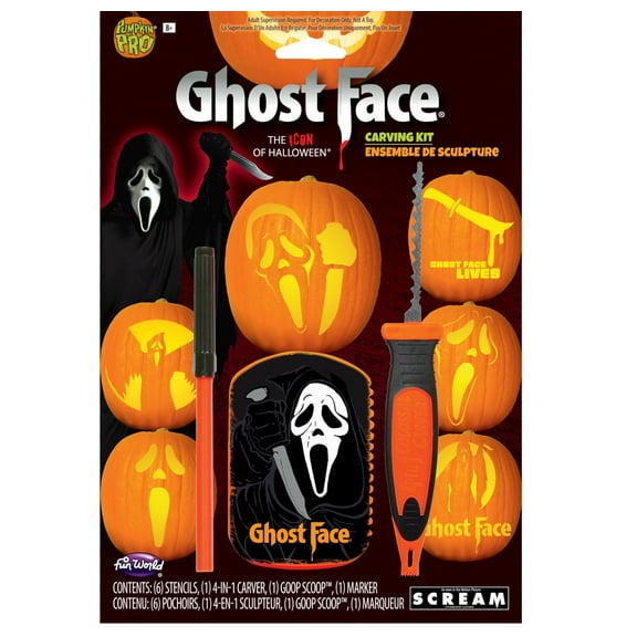 Ghost Face Pumpkin Carving Kit