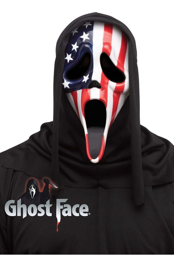 Officially Licensed Patriotic Ghost Face Mask Costume Accessory