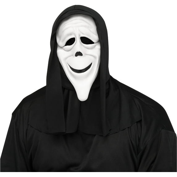 Fun World Scream Ghost Face Stoned Vinyl Character Costume Mask