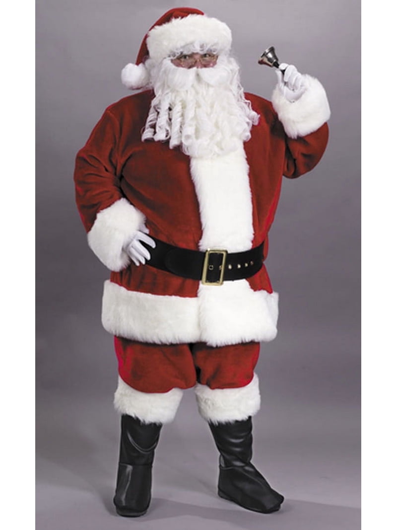 father christmas fancy dress outfit Fun World Plush Regency Santa Claus Suit Men's Fancy-Dress Costume for Adult, XL and maybe a few