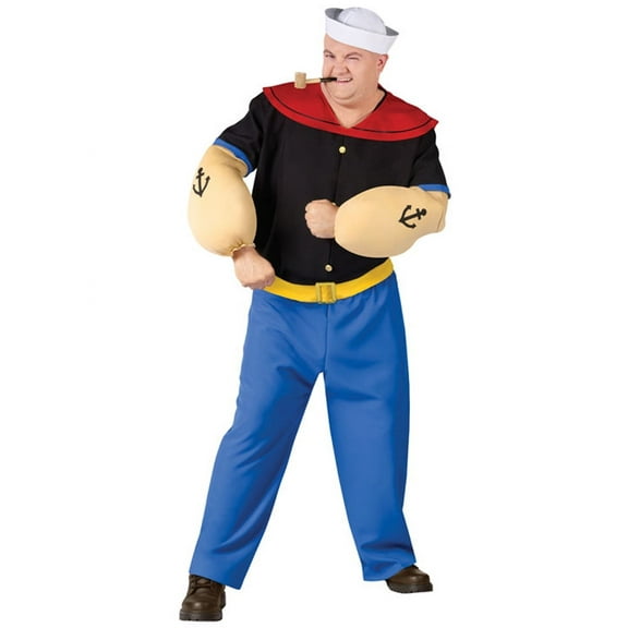 Fun World Popeye Men's Halloween Fancy-Dress Costumes for Adult, XXL