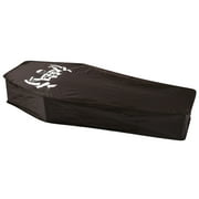 Fun World R.I.P. Collapsible Wood Lood Coffin 5 ft Decoration Prop, Brown Grey