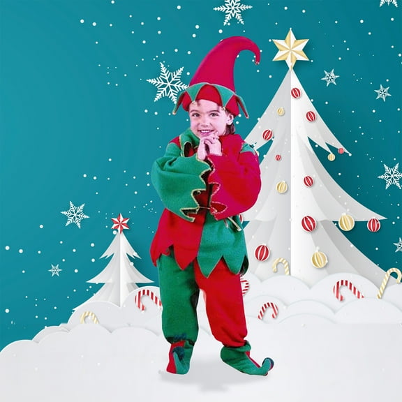 Fun World Red and White Elf Adult Women's Christmas Costume - Large