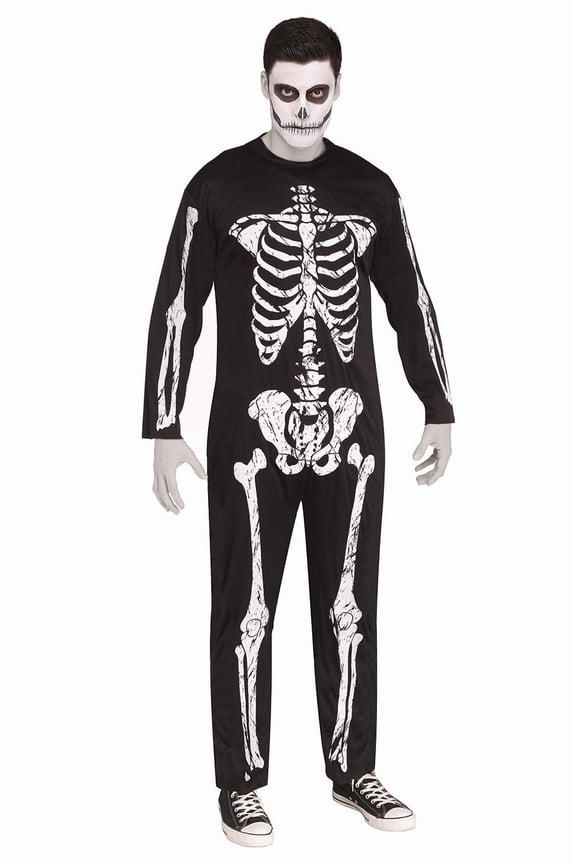 Skeleton Men's Halloween Fancy-Dress Costume, Standard