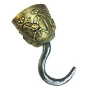 Fun World Skull Pirate Hand Hook Buccaneer Plastic Adult Costume Accessory Prop Weapon
