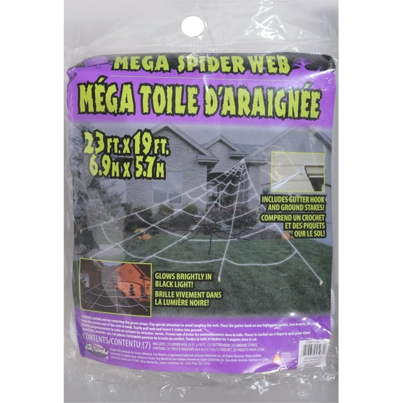 Fun World Mega Spider Web 1 Each