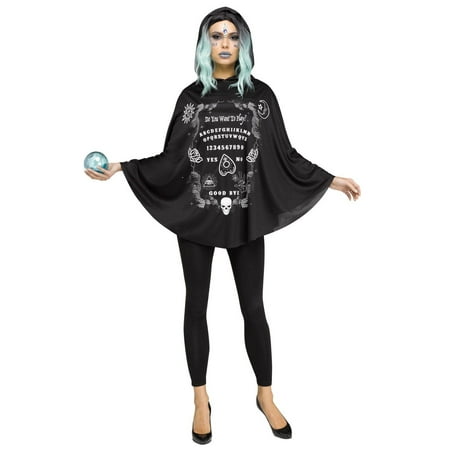 Fun World Spirit Board Poncho Women's Halloween Fancy-Dress Costume for Adult, One Size