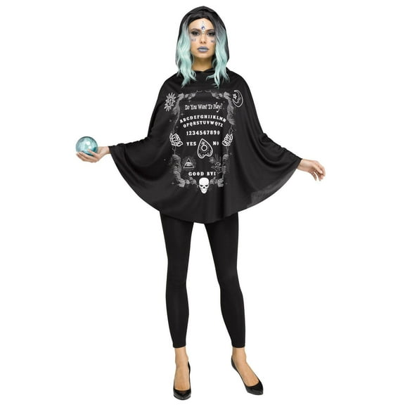 Fun World Spirit Board Poncho Women's Halloween Fancy-Dress Costume for Adult, One Size