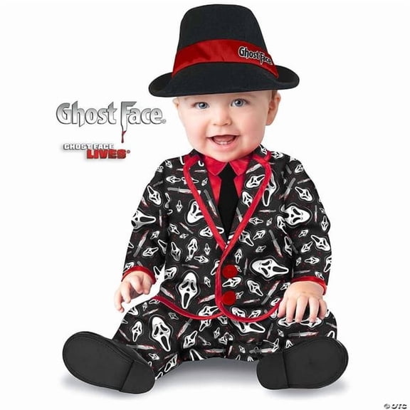 Fun World Toddler Scream Ghostface Party Suit Costume - Size 2T - Black