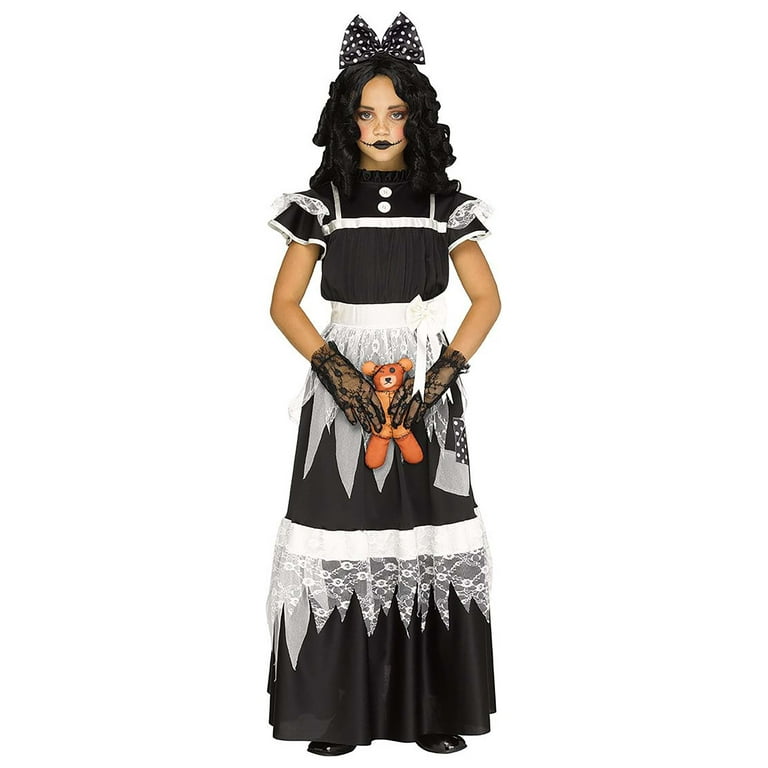 Fun World Victorian Deadly Dolly Girls Costume X-Large 14/16