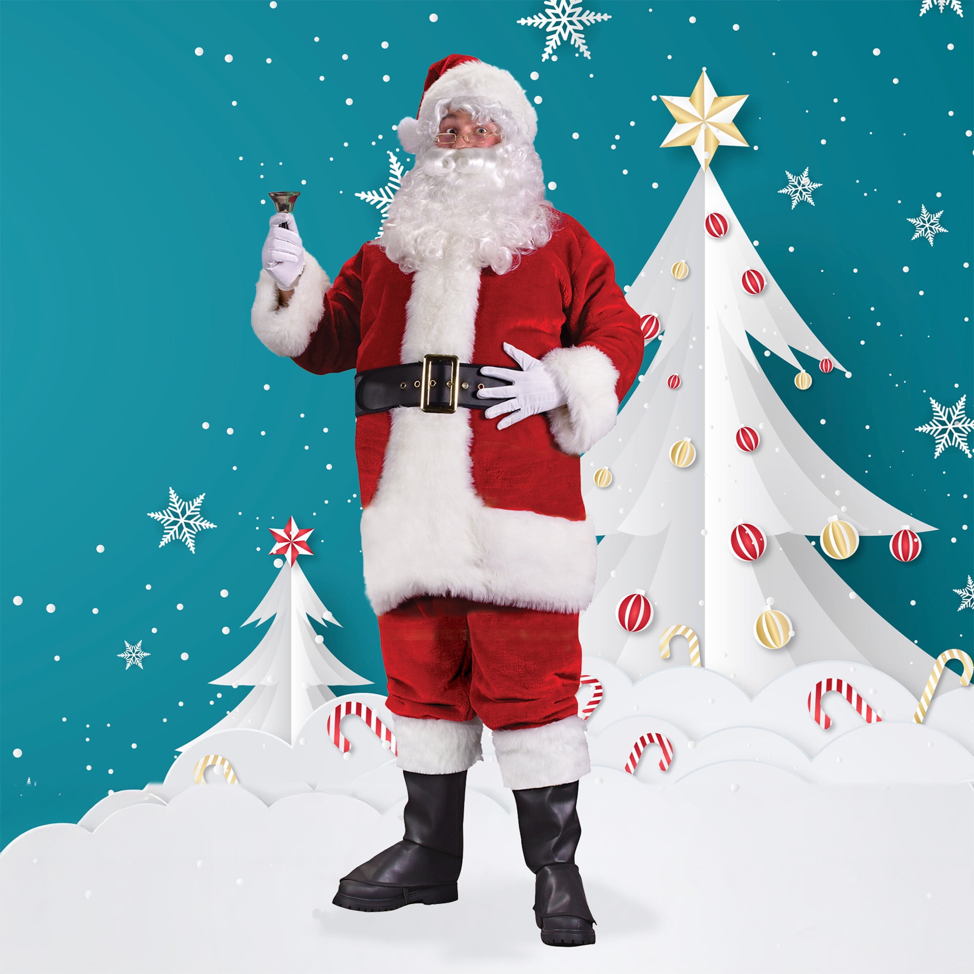 Santa Dressed In White Santa Dressed In White
