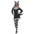 thumbnail image 1 of Fun World Women's Adult Raccoon Costume - Size Small/Medium, 1 of 1