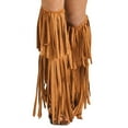 thumbnail image 1 of Fun World Women's Hippie Fringe Boot Covers, Multi, Standard, 1 of 4