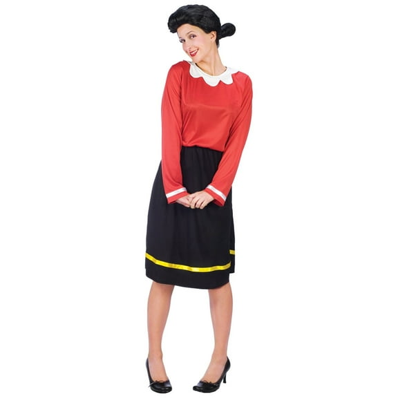 Fun World Women's Olive OYL Costume, Multi, Extra Large