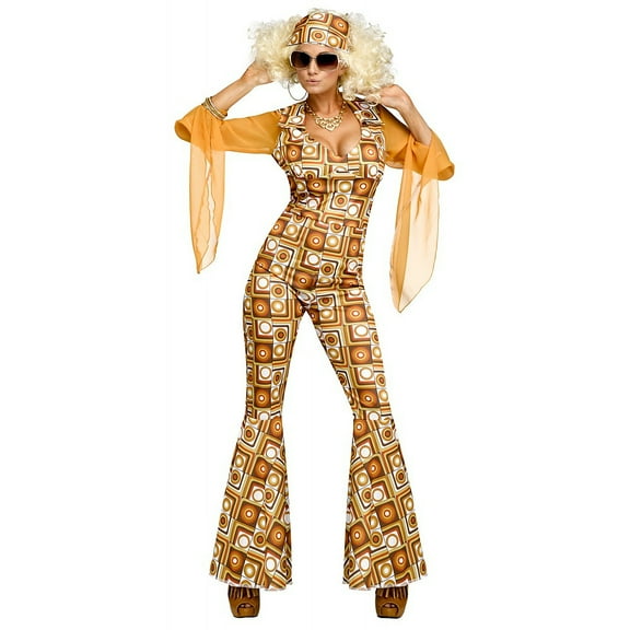 Fun World Womens Disco Diva Costume Large/X-Large Multi-colored