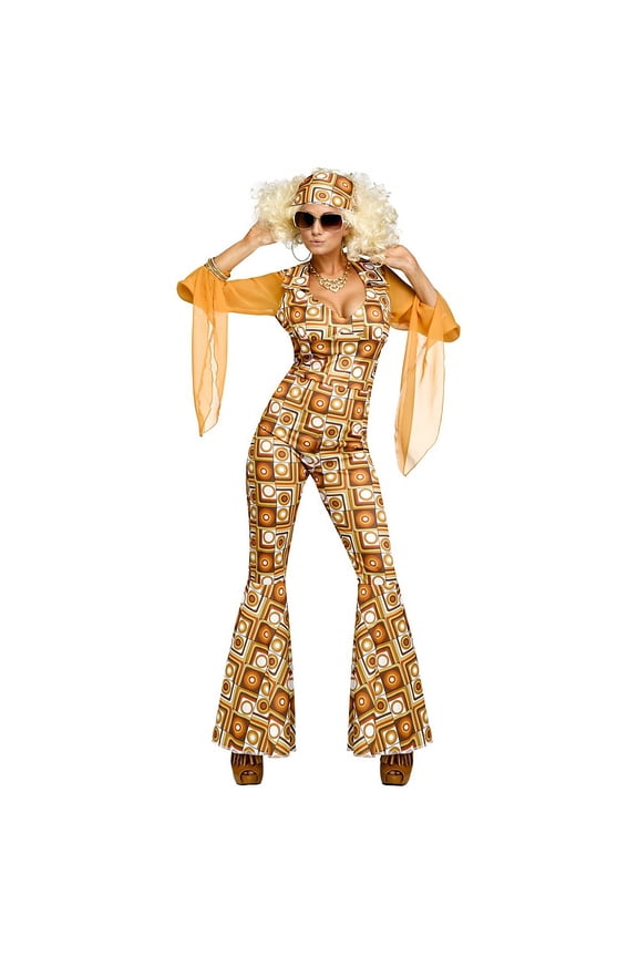 Womens Disco Diva Costume Large/X-Large Multi-colored