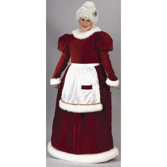 Fun World Womens Velvet Mrs. Santa Claus Dress Costume - Size XX Large