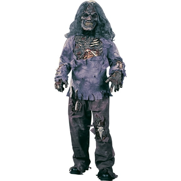 Fun World Zombie Halloween Fancy-Dress Costume for Child, Big Girls XL (12-14)