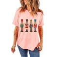 thumbnail image 1 of Fun and Charming Christmas T-Shirt - Pink Nutcracker Graphic | [ZhiHiMeRi] | (US 16-18)XL, 1 of 9
