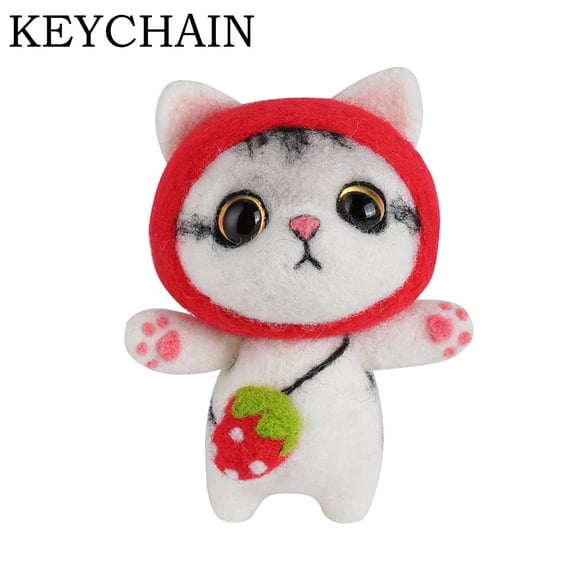 Fun and Easy DIY Felt Kit for Making a Charming Cat Toy Perfect for Beginners