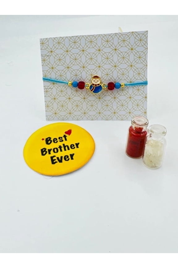 Fun and Festive Cartoon Rakhi Vibrant Beaded Thread for Raksha Bandhan