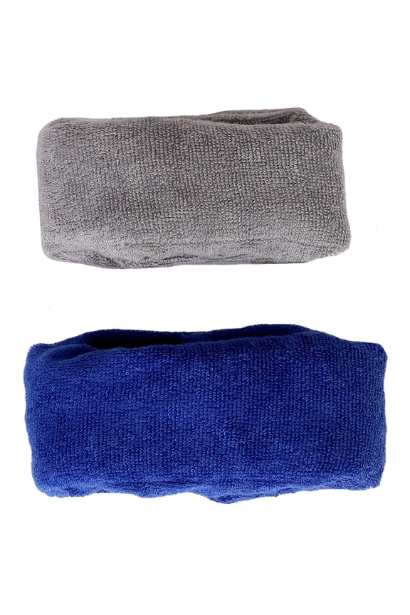 2 Soft Fidget Bracelets, Ages 6+  1 Gray & 1 Blue Adjust Fit Bracelet with Pellets Inside, 1.5 Wide