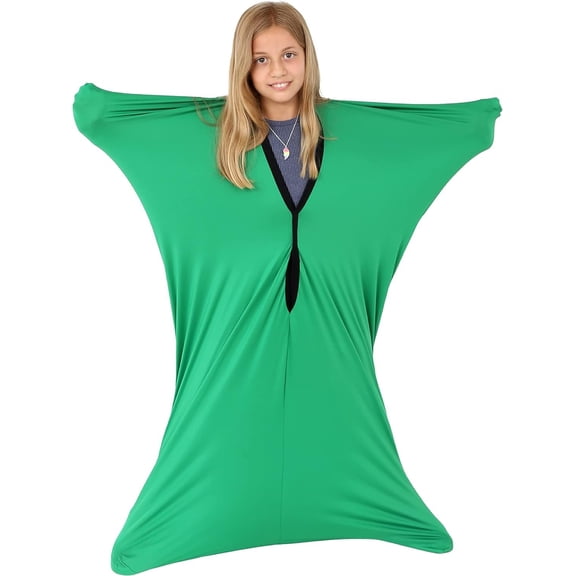Fun and Function Green Space Explorer Sensory Suit Deep Calming Pressure Body Suit in Medium Size, 47x27, Ages 6-8