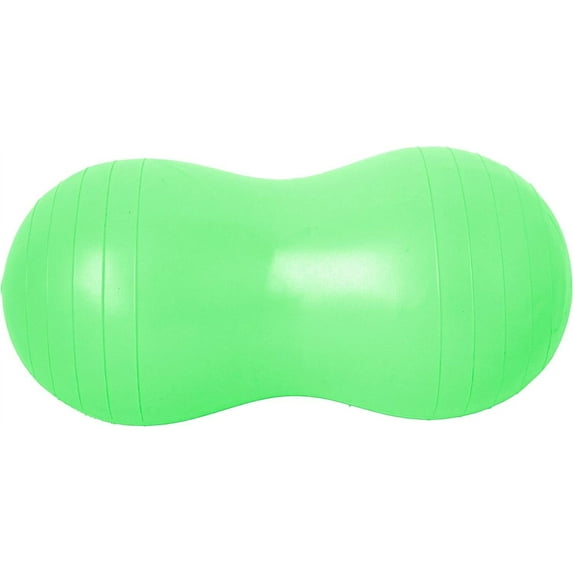 Fun and Function Sensory Peanut Ball, Multi-Use Balance and Exercise Ball for Kids, Small, Green