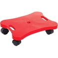 thumbnail image 1 of Fun and Function Scooterboard with Handles for Kids with Gross Motor Skill Development & Motor Planning, Can Help Improve Balance, Posture and Coordination- Red Size Large 16"L x 12"W, Weighs 2.4 lbs, 1 of 3