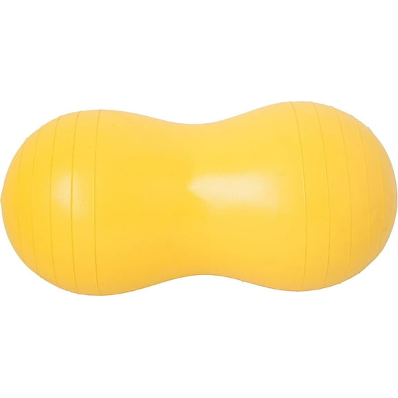 Fun and Function Sensory Peanut Ball, Multi-Use Balance and Exercise Ball for Kids, Medium, Yellow