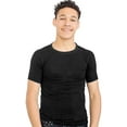 thumbnail image 1 of Fun and Function's Black Short Sleeves Hug Tee Shirt for Deep Pressure for Kids with Sensory Issues - Ages 10-11, 1 of 6