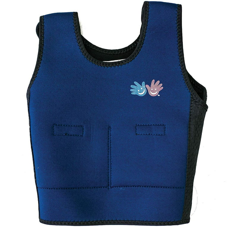 Fun and Function's Blue Weighted Compression Vest - Small 5-8 - Helps with  Mood & Attention, Sensory Over Responding, Sensory Seeking, Travel Issues 