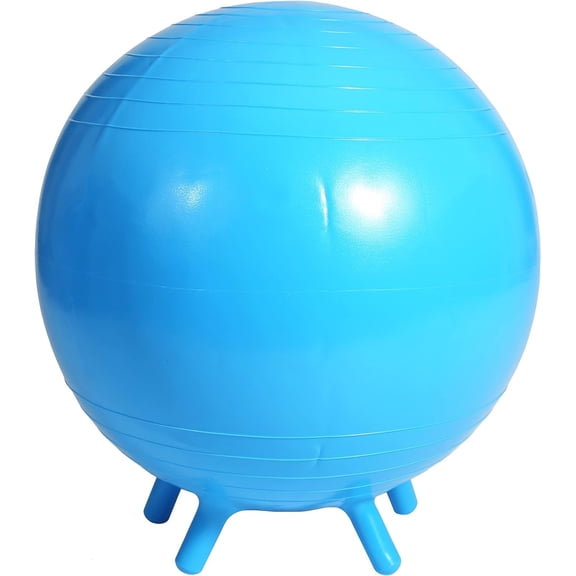 Fun and Function's Chair Ball for Flexible School Chair, Active Classroom Desk Seating with Stay-Put Stability Legs - 21 inch - Blue