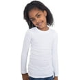thumbnail image 1 of Fun and Function's Crisp White Tagless Long Sleeves Hug Tee Shirt for Deep Pressure for Kids with Sensory Issues White Ages 6-7, 1 of 3