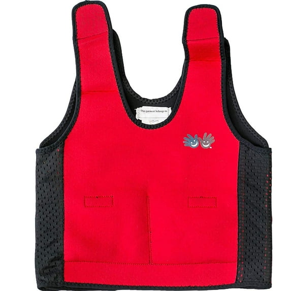 Fun and Function's Red Weighted Compression Vest - Helps with Mood & Attention, Sensory Over Responding, Sensory Seeking, Travel Issues - Medium