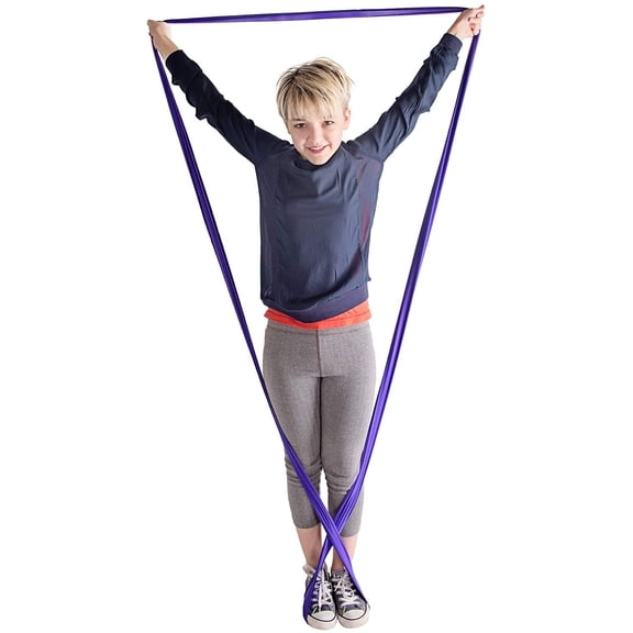 Fun and Function's Stretch Bands for Resistance Exercise and Sensory Stimulation for Playtime and Study Breaks Purple, Ages 5+, Small
