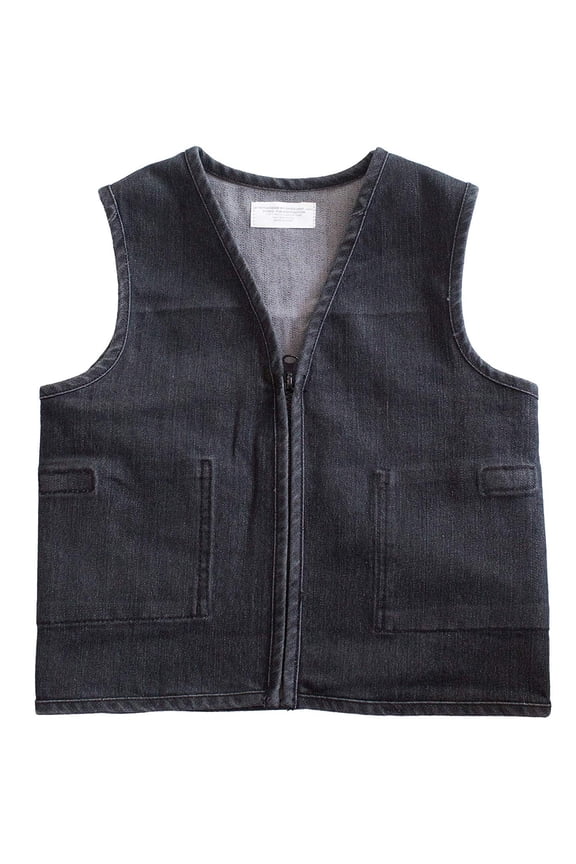 's Stretch Denim Weighted Vest to Reduce Wiggles, Fidgets, Anxiety - Large Ages Teen-Adult
