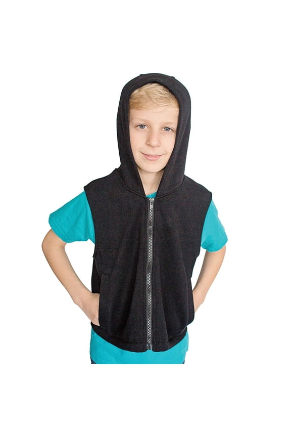 's Weighted Fleece Hoodie - Helps with Mood & Attention, Sensory Over Responding, Sensory Seeking, Travel Issues - Medium