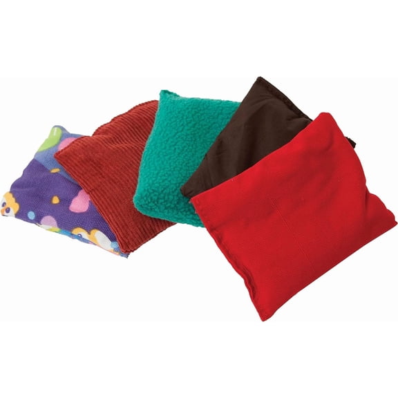 Fun and Function's Weighted Tactile Bean Bags Coordination, Eye Contact, Sensory Seeking, Vision Different Textures Set of 5, 1lb ea.