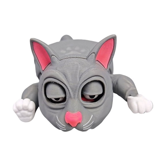 Fun and Practical 3D Printed Cats Coasters with Funny Expression Decorative Cup Mat Insulation Pad for Home