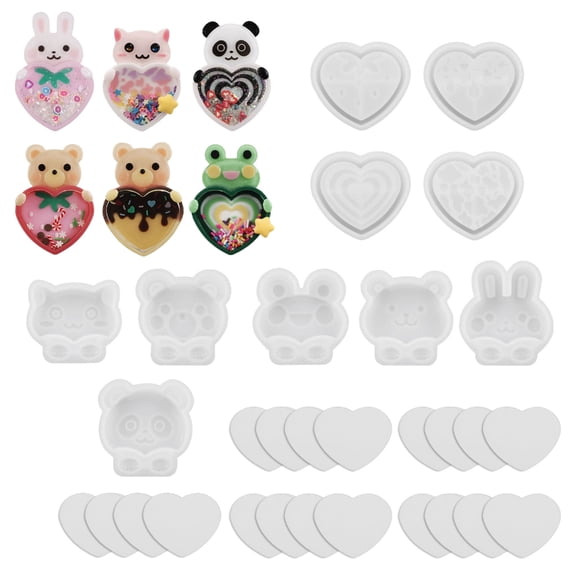 Fun and Practical Shaker Mold Set Collectible Toy Like Shakeable Resin Animal Figurines Versatile Decorative Accessory