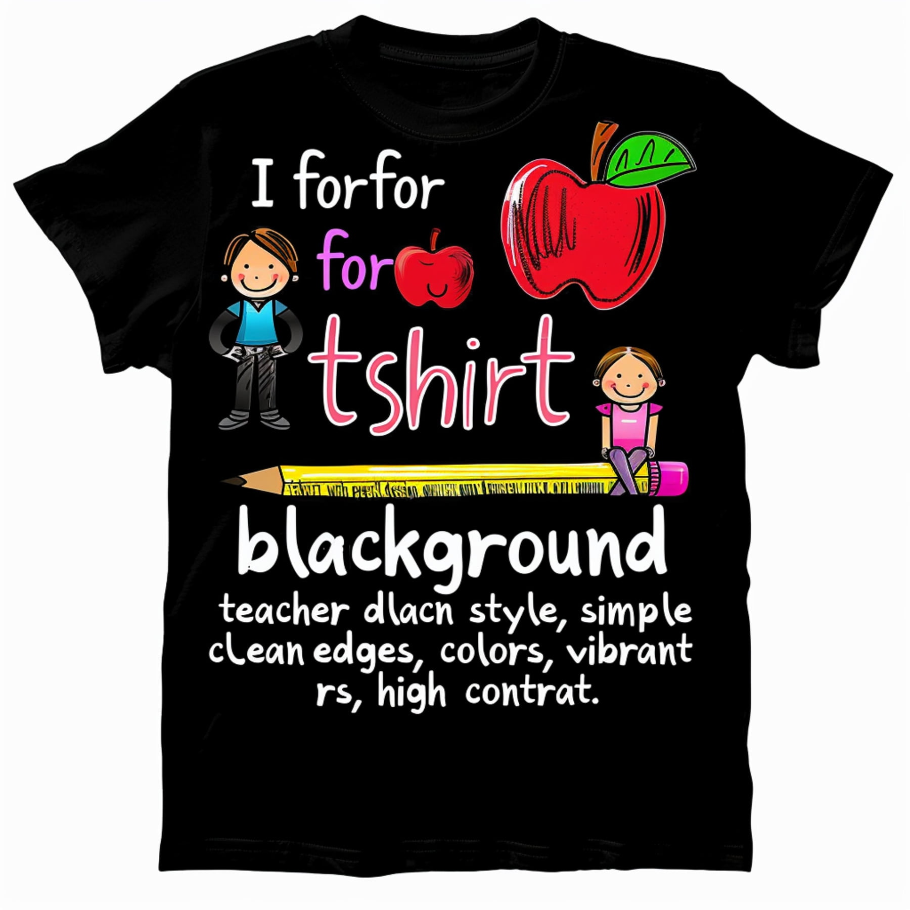 Fun and Vibrant Teacher Design TShirt Perfect for Educators Cartoon