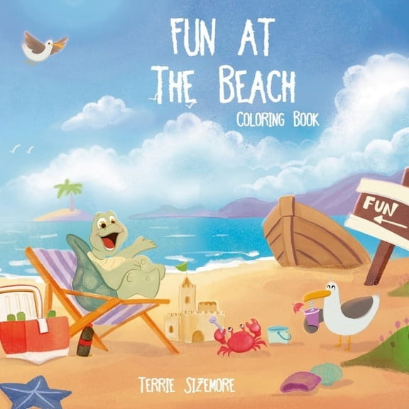 Fun at the Beach Coloring Book, (Paperback)