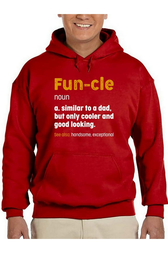 Fun-cle Hoodie Men -GoatDeals Designs, Male Large