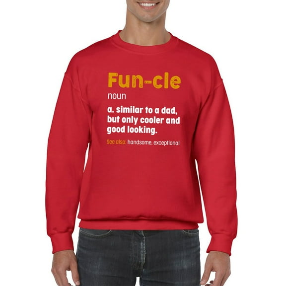 Fun-cle, Similar To Dad Sweatshirt Men -GoatDeals Designs, Male 3X-Large