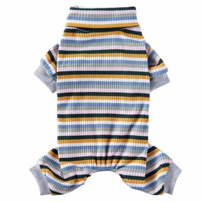 Fun clothes breathable summer T-shirt mom boy dog-SY76 Green stripe-M