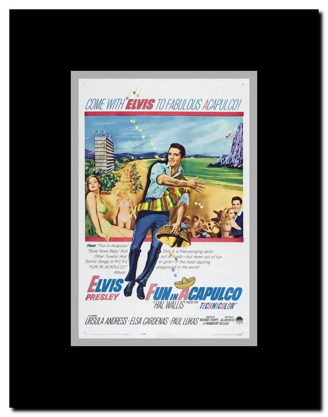 Fun in Acapulco Framed Movie Poster