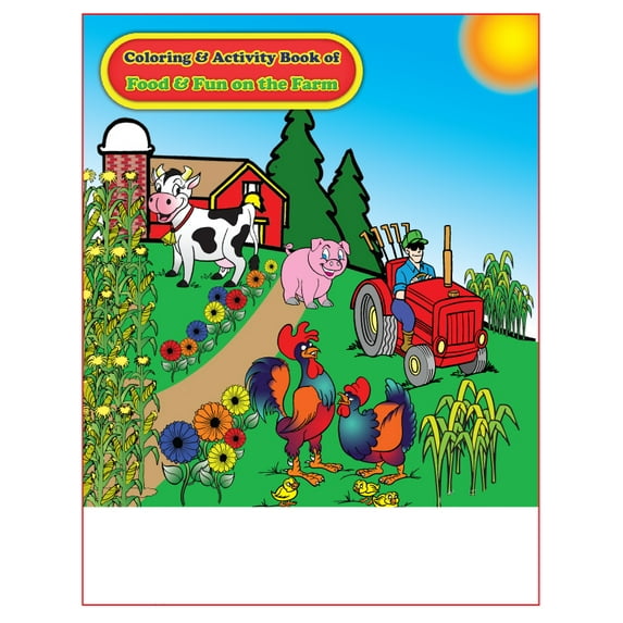 Fun on the Farm Imprint Coloring and Activity Book (25 Copies) (8.5x11)