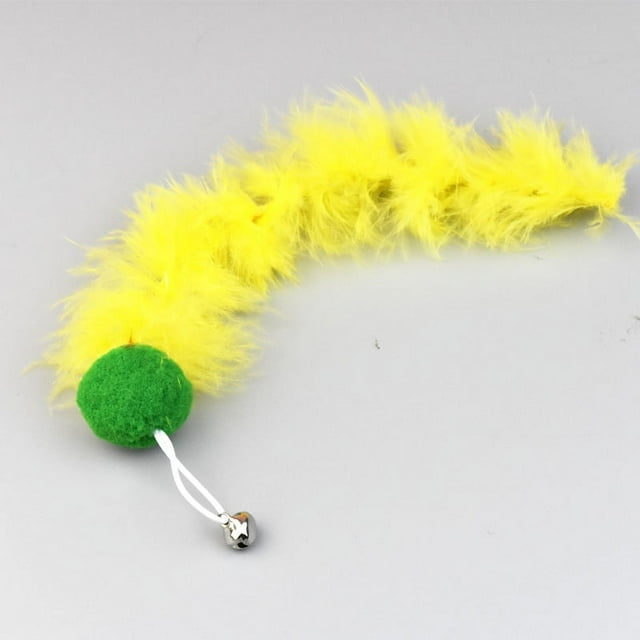Fun stick replacement head toy feather fish replacement head chicken